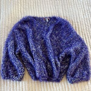 🔥 Urban Outfitters UO Jamie Fuzzy Sweater in purple Size L.